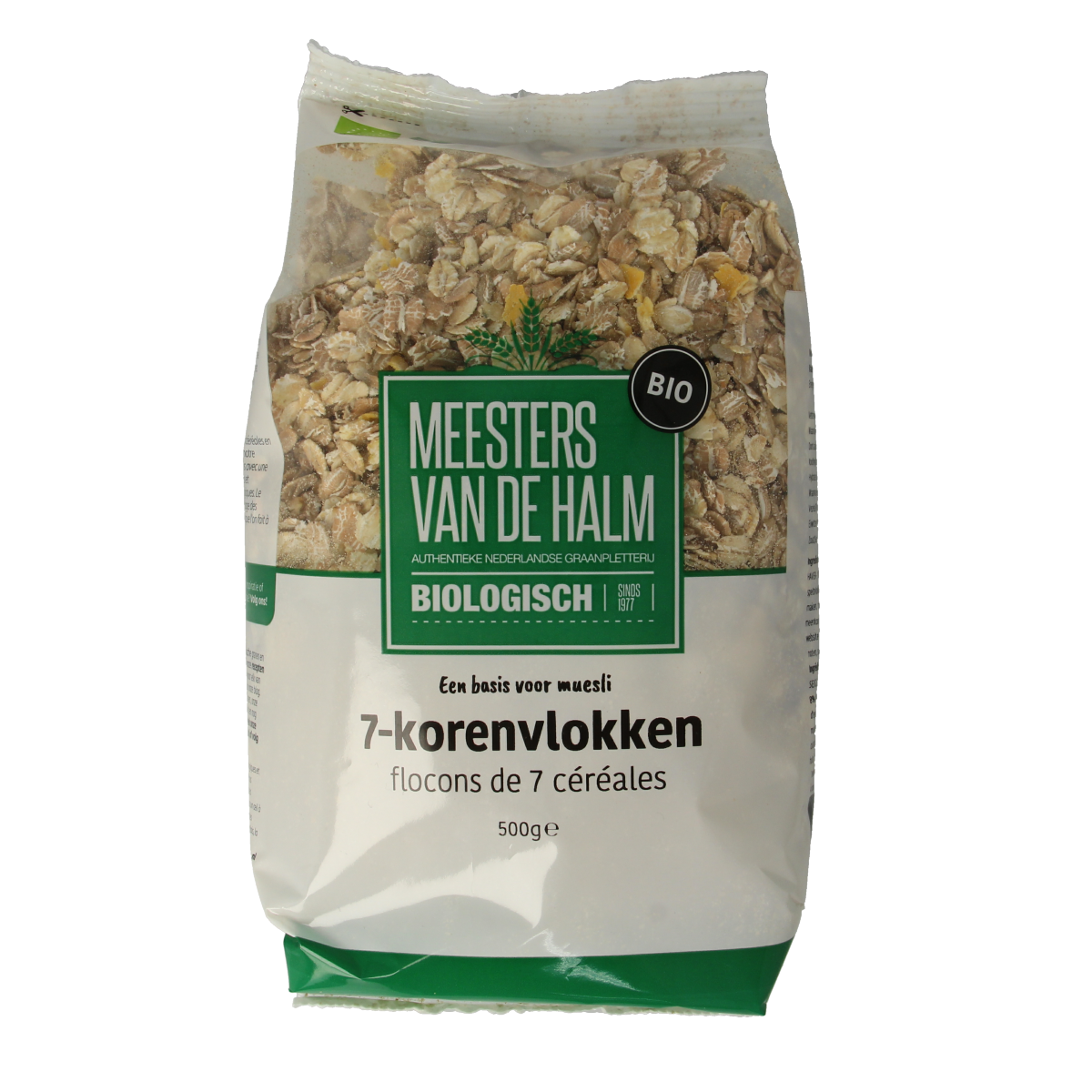 De Halm 7-Korenvlokken bio 500.00 Gram