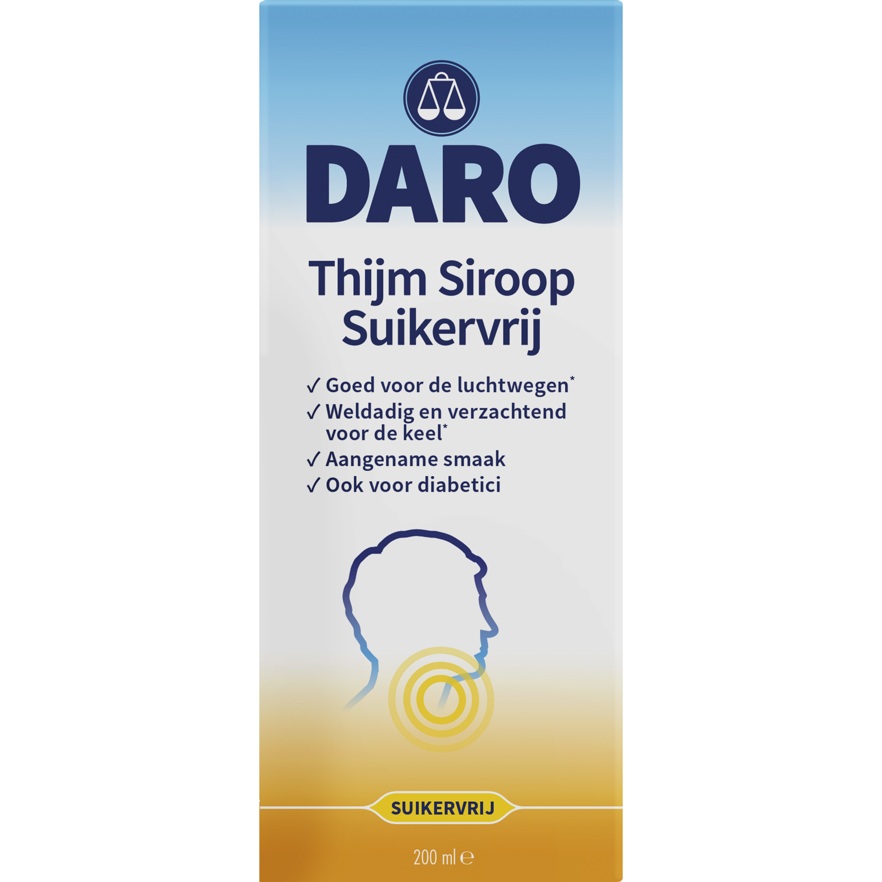 Daro Thijmsiroop suikervrij 200 Milliliter