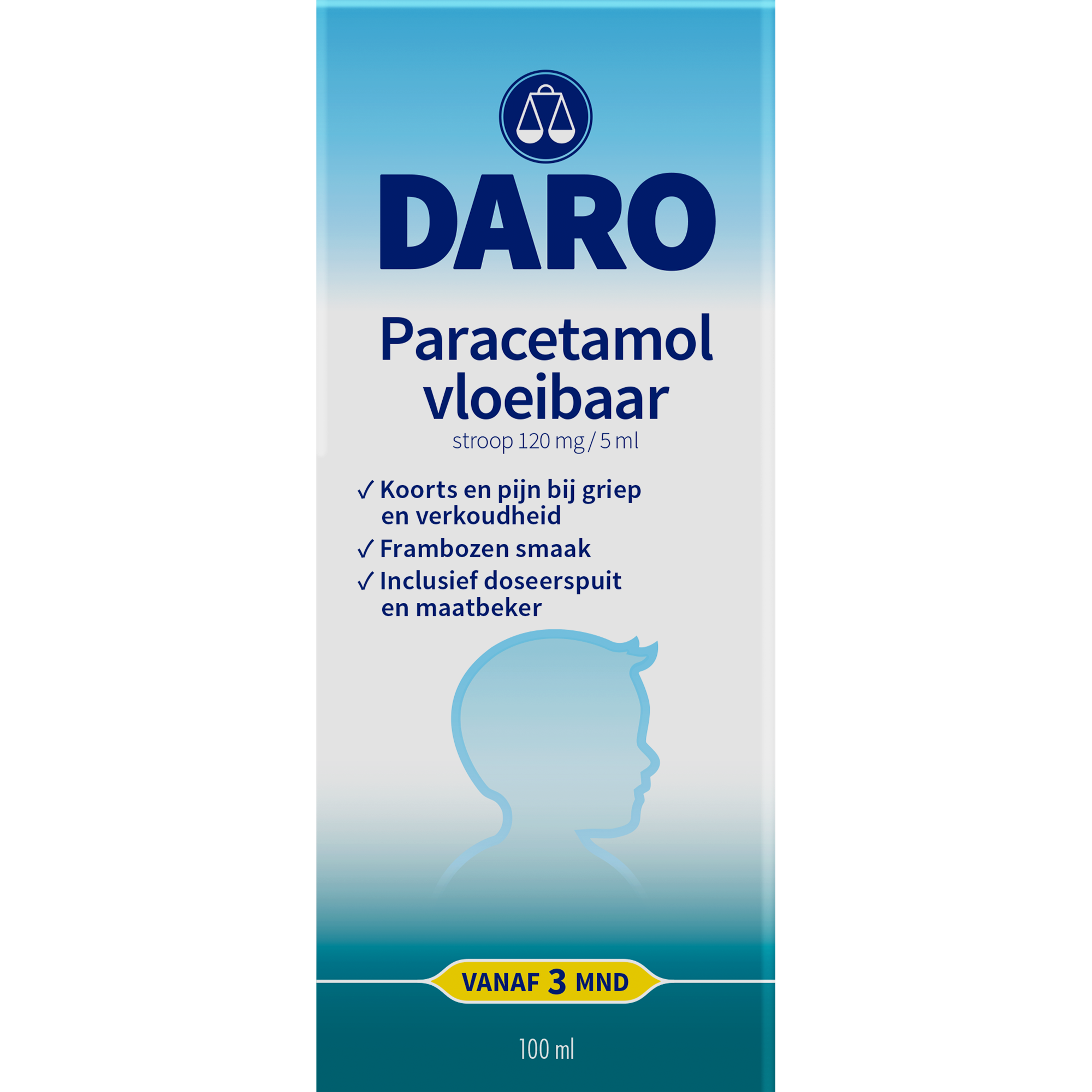 Daro Paracetamol vloeibaar 100.00 Milliliter
