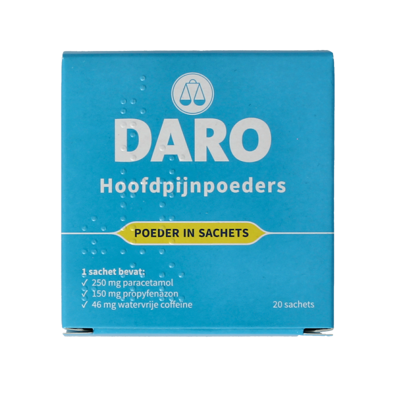 Daro Hoofdpijnpoeders 20 Stuks
