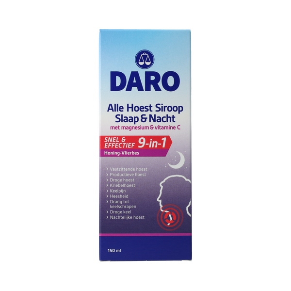 Daro Hoest Siroop Slaap & Nacht 150.00 Milliliter