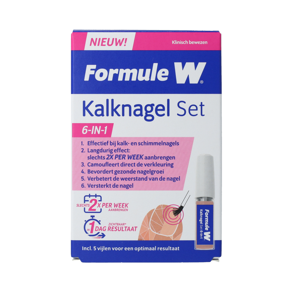 Formule W Kalknagel set 6-in-1 1.00 Set