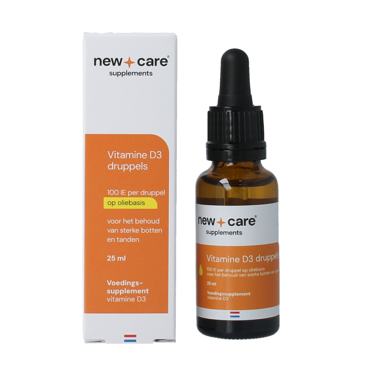 New Care D3 druppels oliebasis 25.00 Milliliter