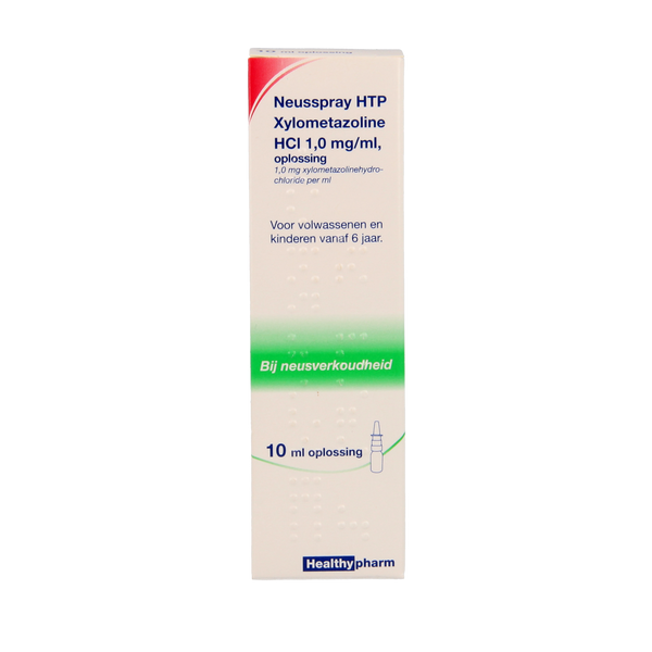 Healthypharm Neusspray xylometazoline 1.0% 10.00 Milliliter