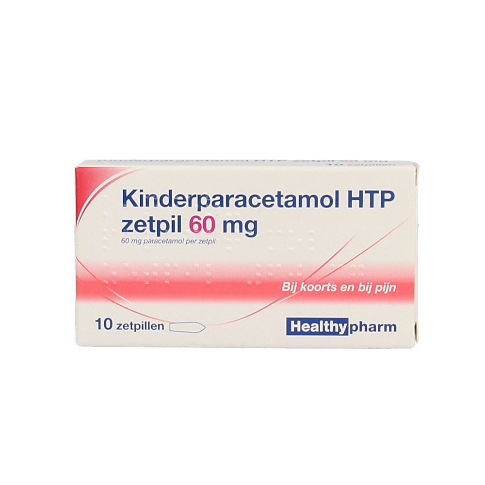 Healthypharm Paracetamol kind 60mg 10.00 Zetpillen