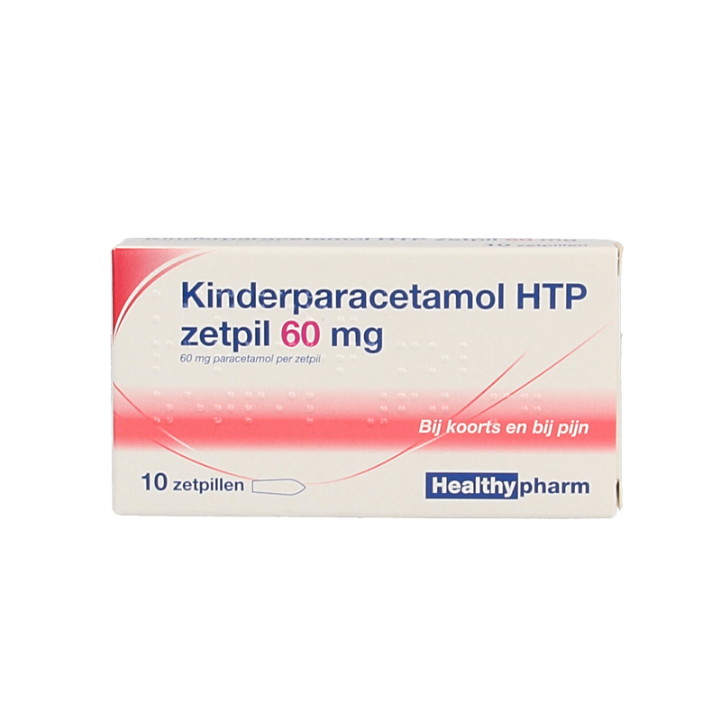 Healthypharm Paracetamol kind 60mg 10 Zetpillen