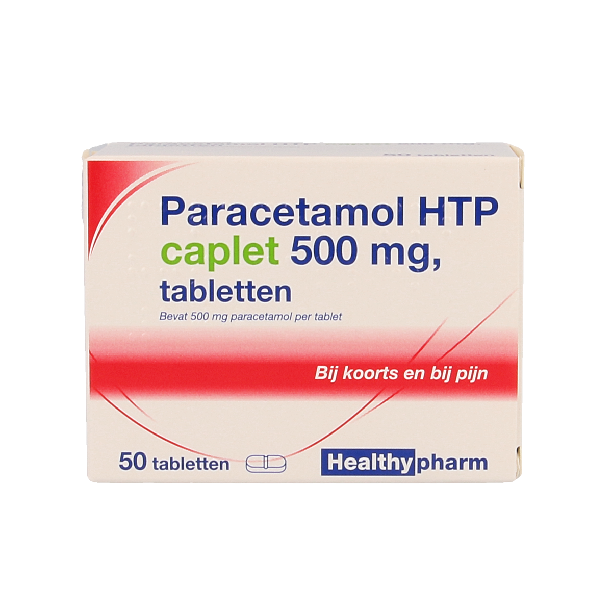 Healthypharm Paracetamol caplet 500 50.00 Stuks