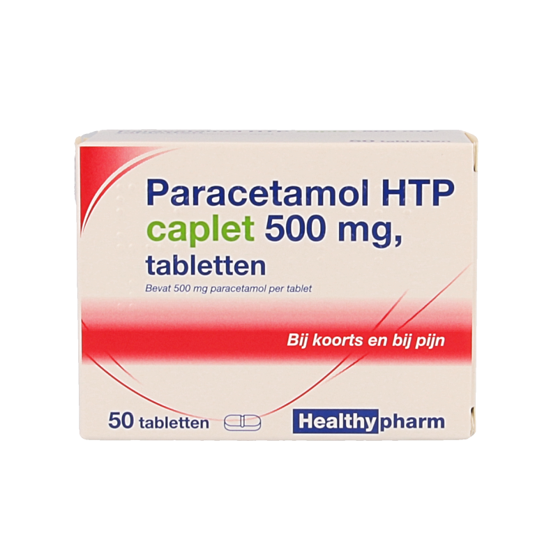 Healthypharm Paracetamol caplet 500 50 Stuks