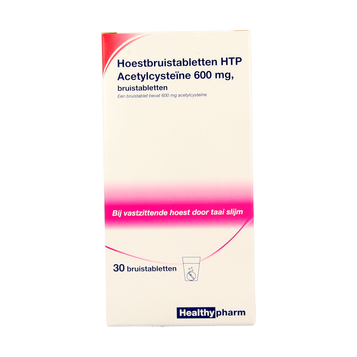 Healthypharm Acetylcysteine 600mg HTP 30.00 Bruistabletten