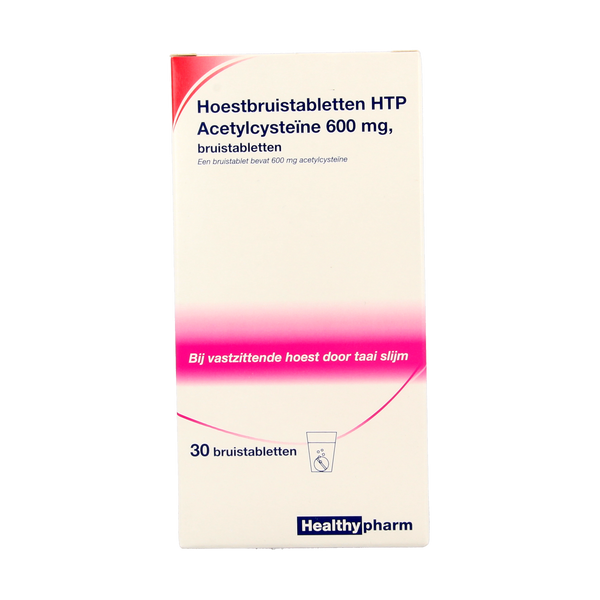Healthypharm Acetylcysteine 600mg HTP 30.00 Bruistabletten