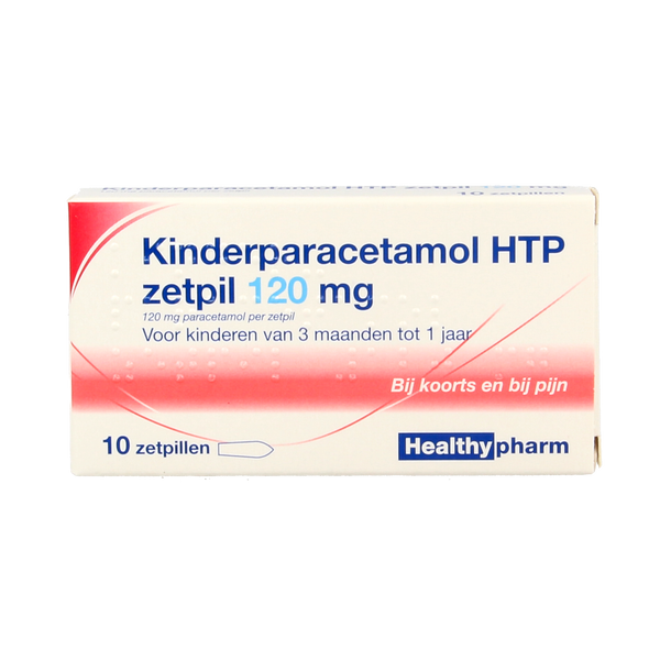 Healthypharm Paracetamol kind 120mg 10.00 Zetpillen