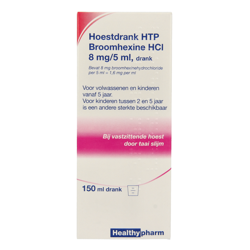 Healthypharm Broomhexine hoestdrank 8mg 150 Milliliter