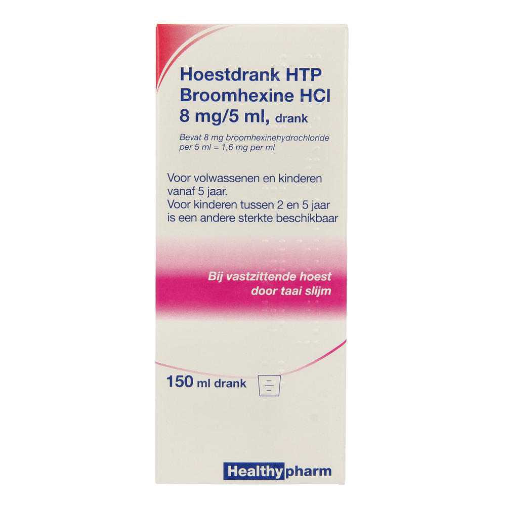 Healthypharm Broomhexine hoestdrank 8mg 150.00 Milliliter