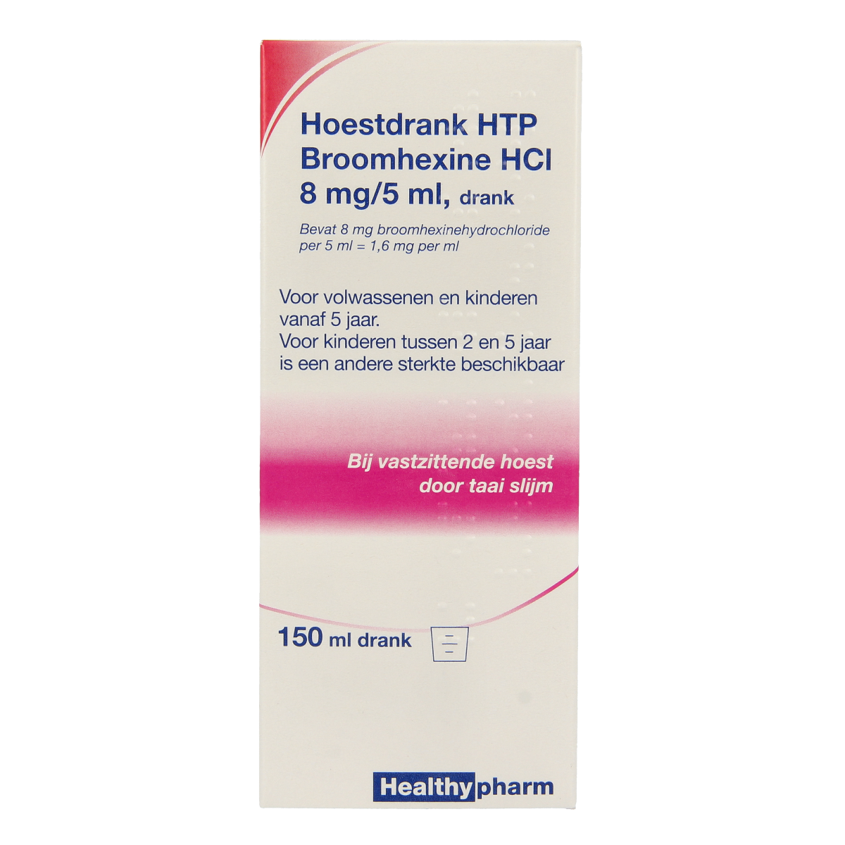 Healthypharm Broomhexine hoestdrank 8mg 150.00 Milliliter