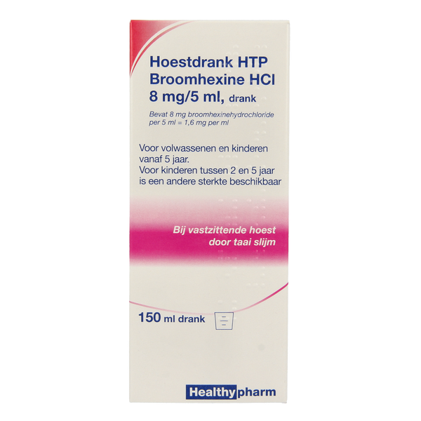 Healthypharm Broomhexine hoestdrank 8mg 150.00 Milliliter