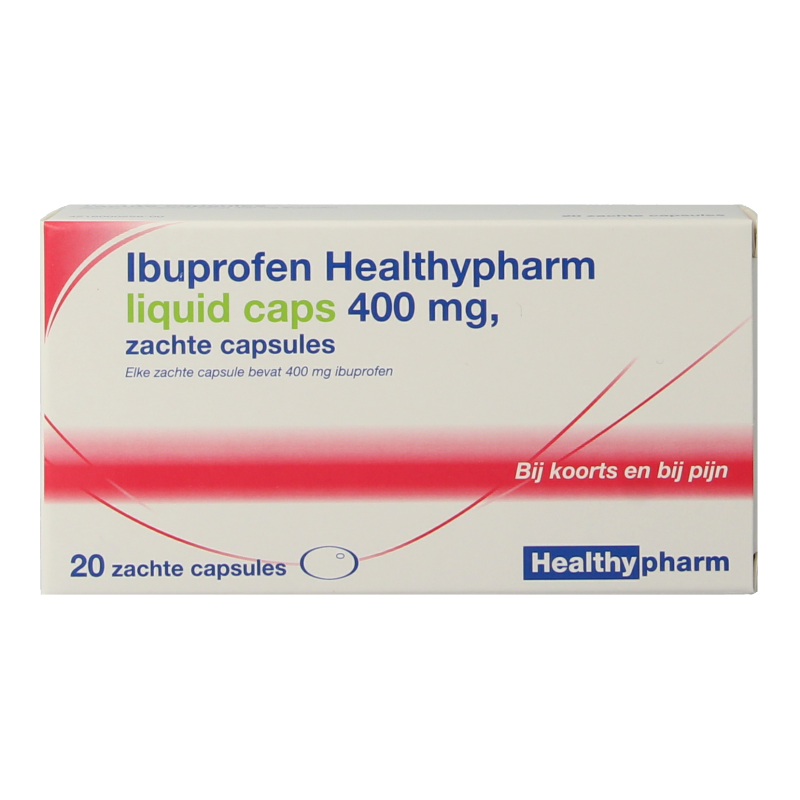 Healthypharm Ibuprofen 400mg liquid caps 20 Capsules