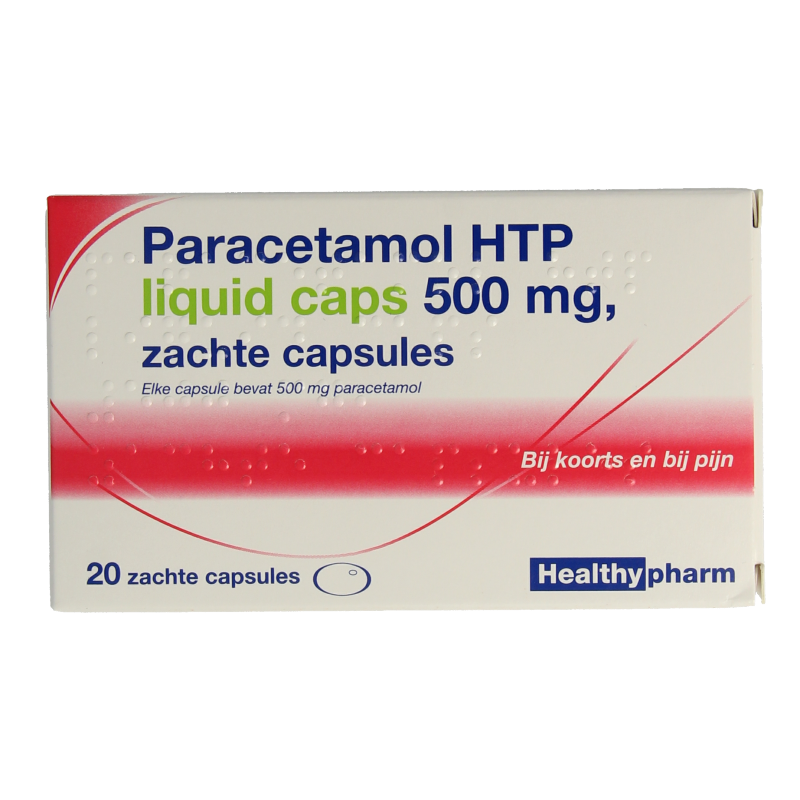 Healthypharm Paracetamol 500mg liquid 20 Capsules