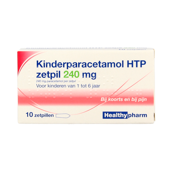 Healthypharm Paracetamol kinderen 240mg 10.00 Zetpillen