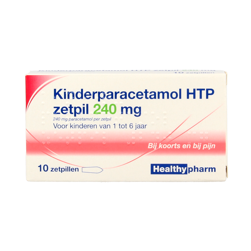 Healthypharm Paracetamol kinderen 240mg 10 Zetpillen