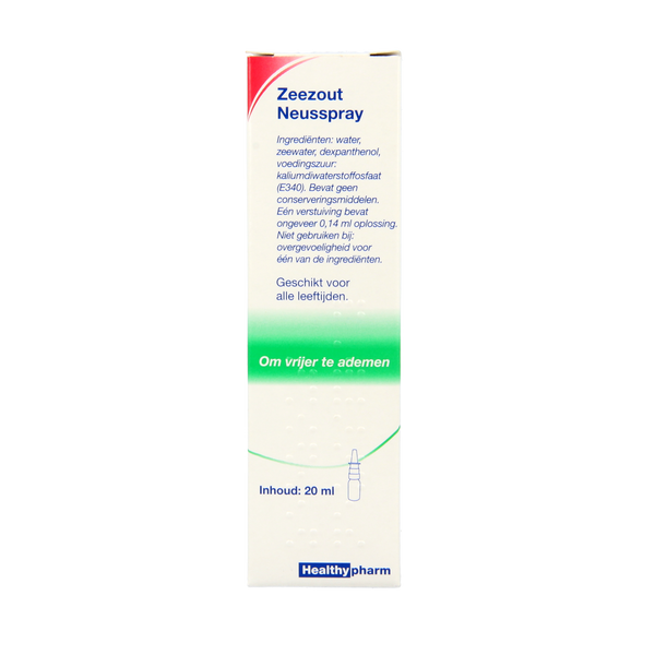 Healthypharm Zeezout neusspray 20.00 Milliliter