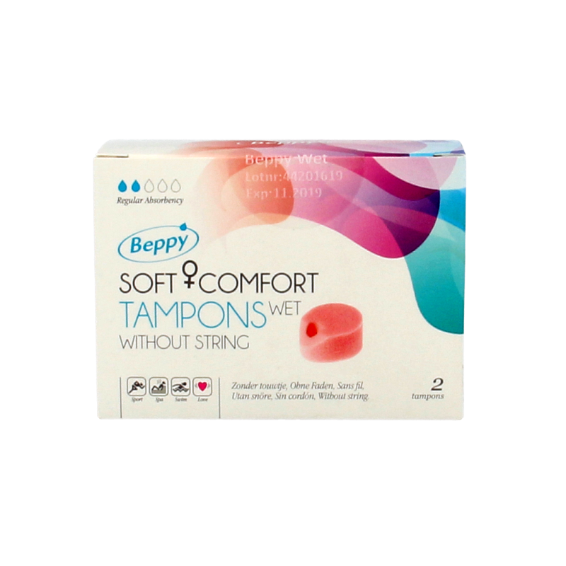 Beppy Soft+ comfort tampons wet 2 Stuks