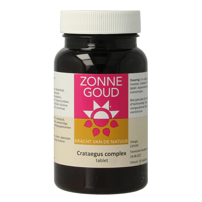 Zonnegoud Crataegus complex 120 Tabletten