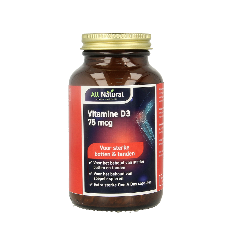 All Natural Vitamine D3 75mcg 30 Capsules