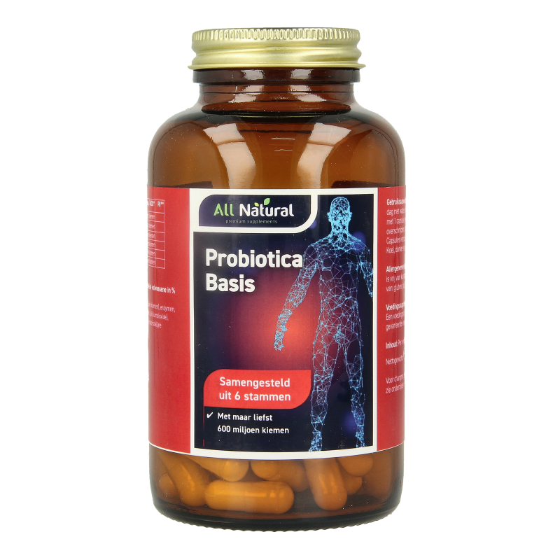 All Natural Probiotica basis 120 Vegetarische capsules