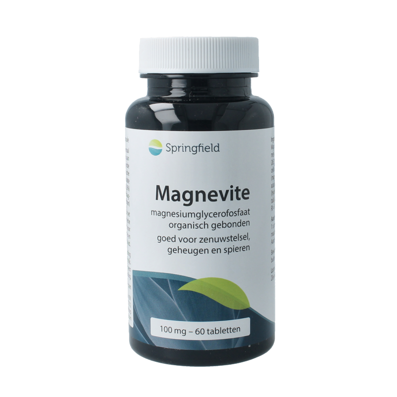 Springfield Magnevite magnesium glycerofosfaat 100 mg 60 Tabletten
