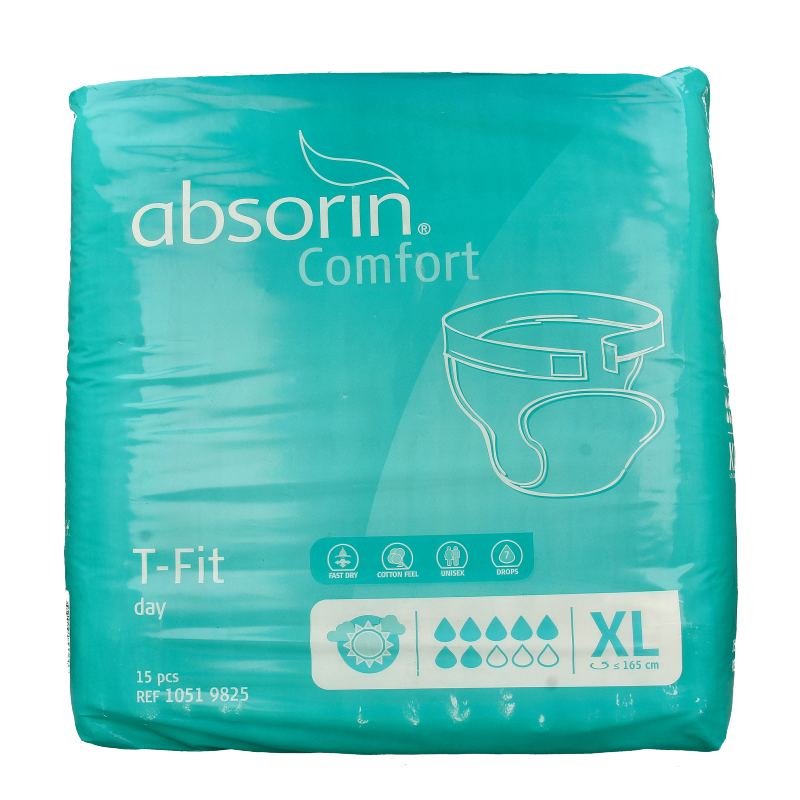 Absorin Comfort t-fit day maat XL 15 Stuks