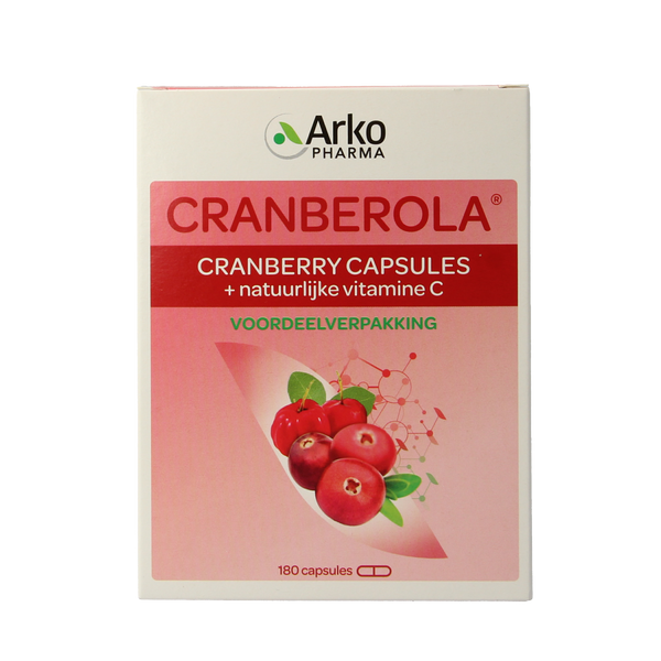 Cranberola Cranberry capsules 180.00 Vegetarische capsules