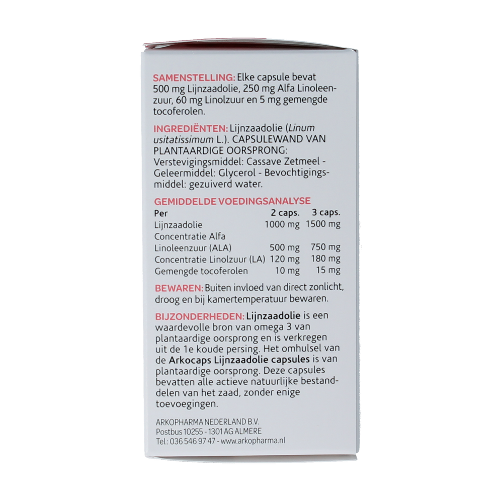 Arkocaps Lijnzaadolie 45.00 Capsules