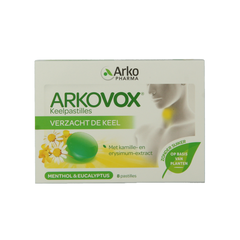Arkovox Menthol eucalyptus keelpastilles 8 Pastilles