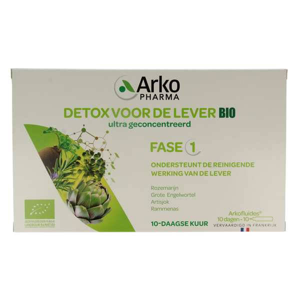 Arkofluids Detox lever bio 10.00 Ampullen