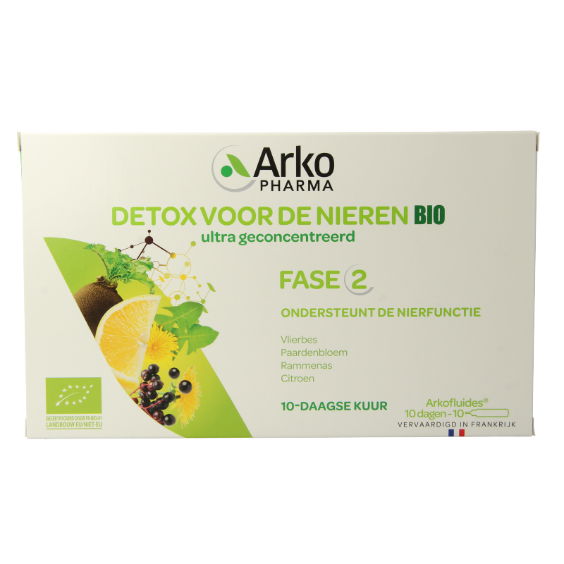 Arkofluids Detox nieren bio 10 Ampullen