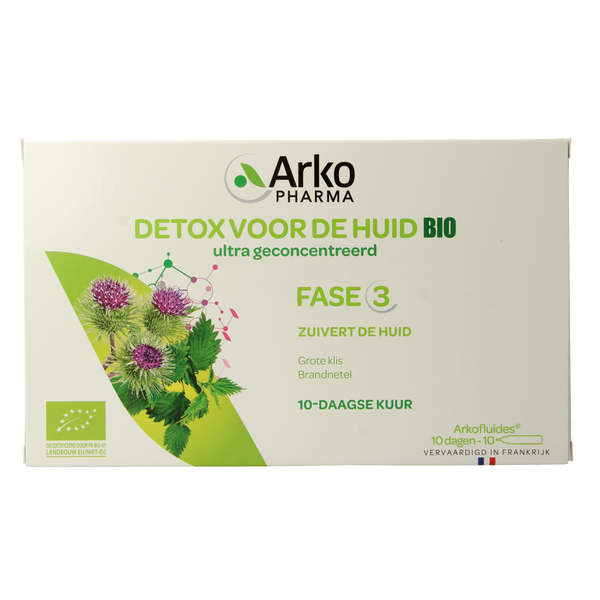 Arkofluids Detox huid bio 10.00 Ampullen