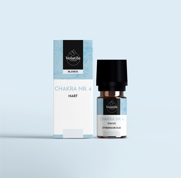 Volatile Chakra olie 4 hart puur 5.00 Milliliter