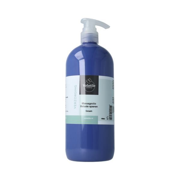 Volatile Massageolie sesam belaste spieren 1000.00 Milliliter