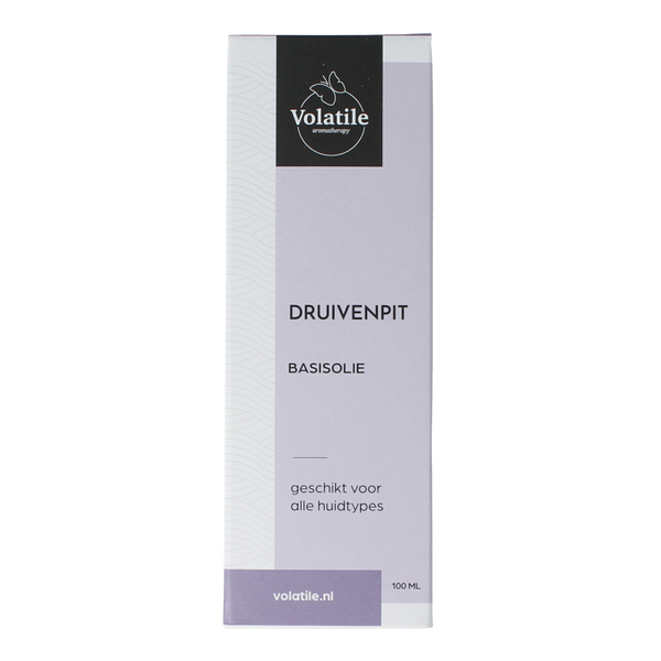 Volatile Druivenpit basisolie glazen fles 100.00 Milliliter