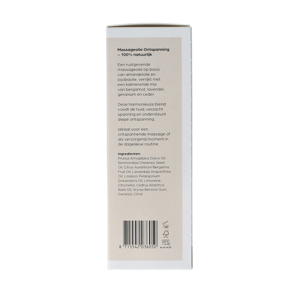 Volatile Massageolie ontspanning glas met pomp 100.00 Milliliter