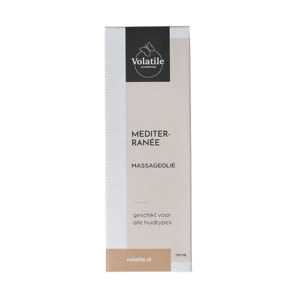 Volatile Massageolie mediterranee glas met pomp 100.00 Milliliter
