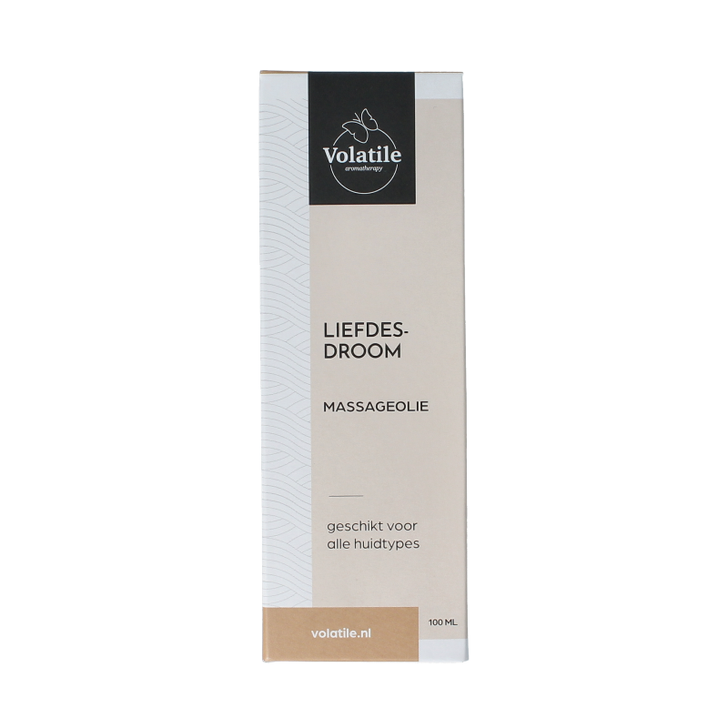 Volatile Massageolie liefdesdroom glas met pomp 100 Milliliter