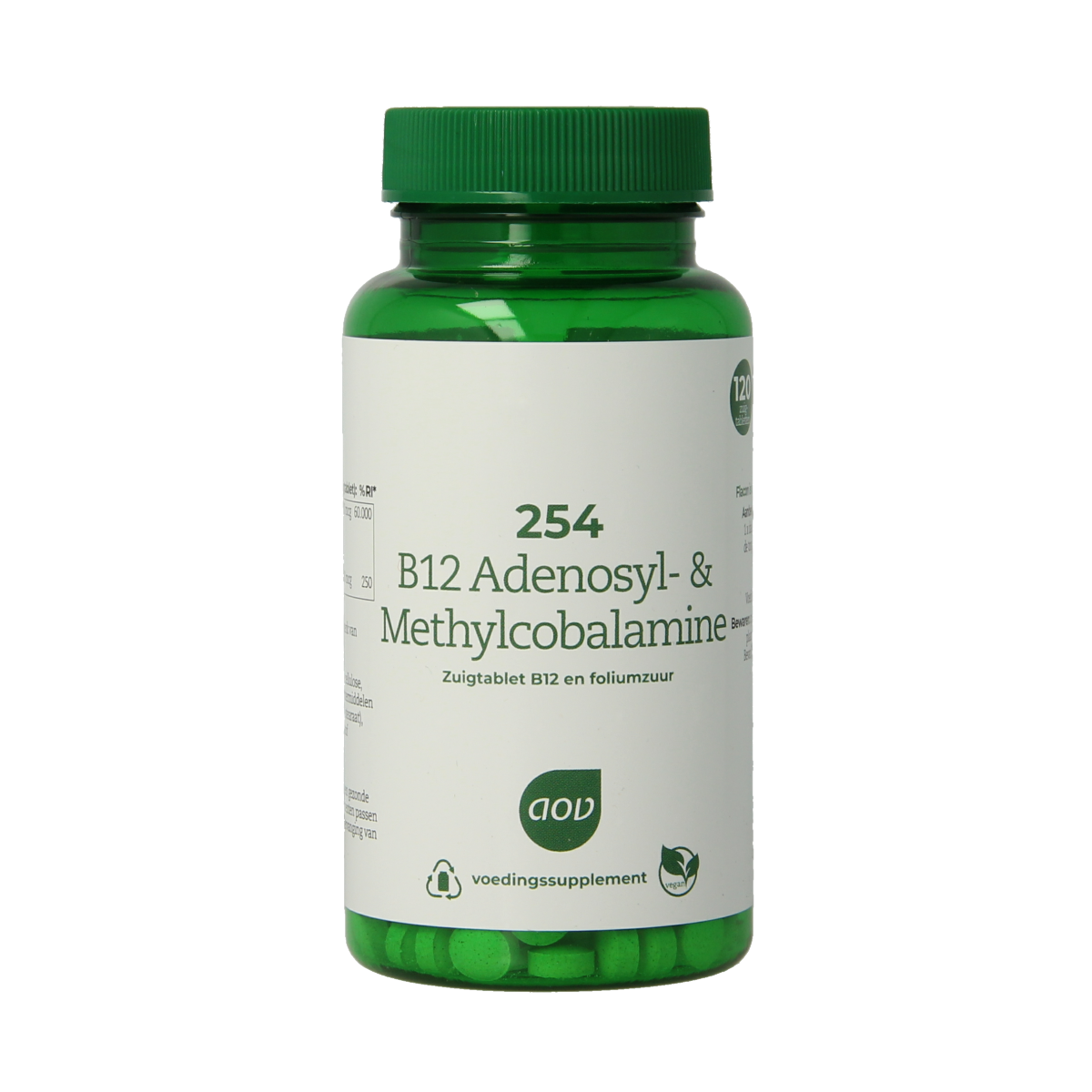 AOV 254 B12 Adenosyl & methylcobalamine 120.00 Zuigtabletten