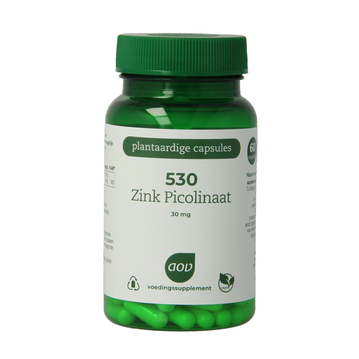 AOV 530 Zink picolinaat 60.00 Vegetarische capsules