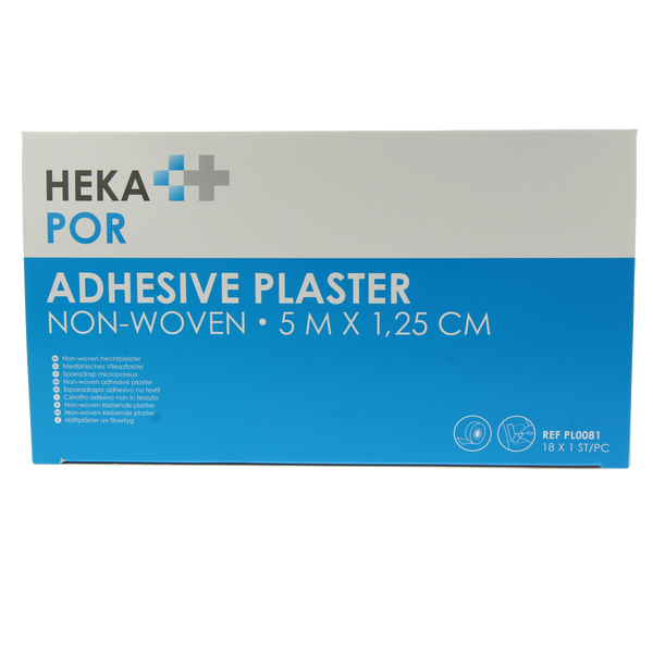 Hekapor Non-woven hechtpleister ring 5 x 1.25 18.00 Stuks