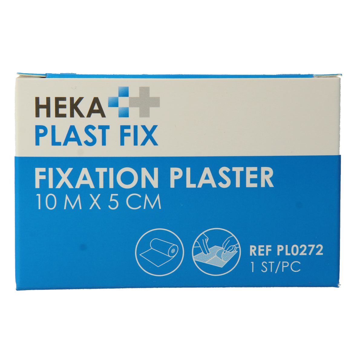 Hekaplast Fix pleister 10 x 5cm 1.00 Rol