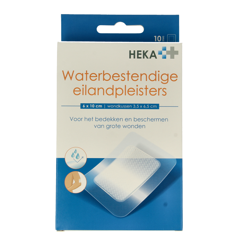 Heka Klein Hekaplast border 6cm x 10cm waterproof 10 Stuks