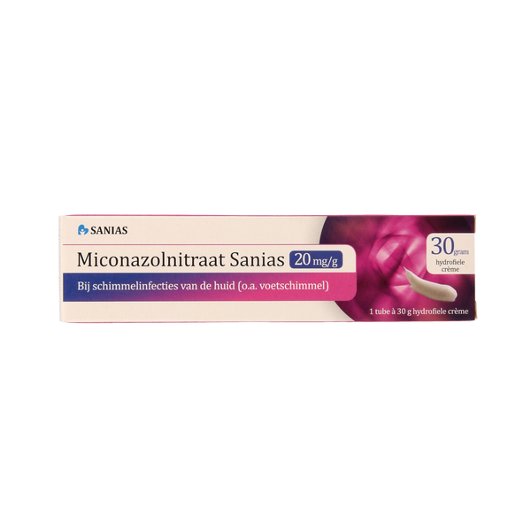 Sanias Miconazolnitraat 20mg creme 30.00 Gram