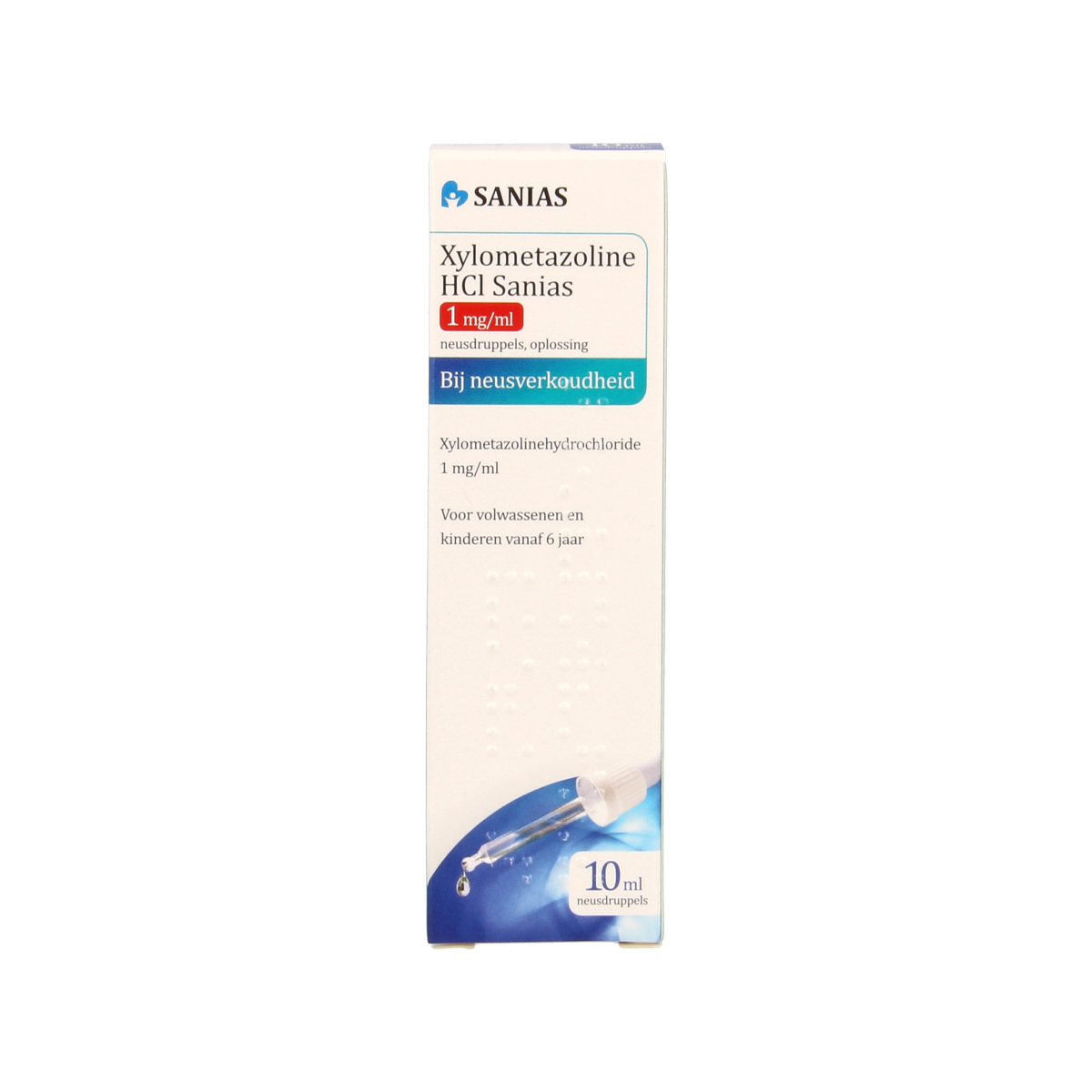 Sanias Xylometazoline HCI 1mg druppels 10.00 Milliliter