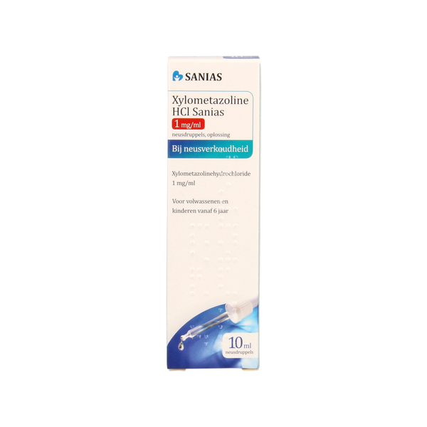 Sanias Xylometazoline HCI 1mg druppels 10.00 Milliliter